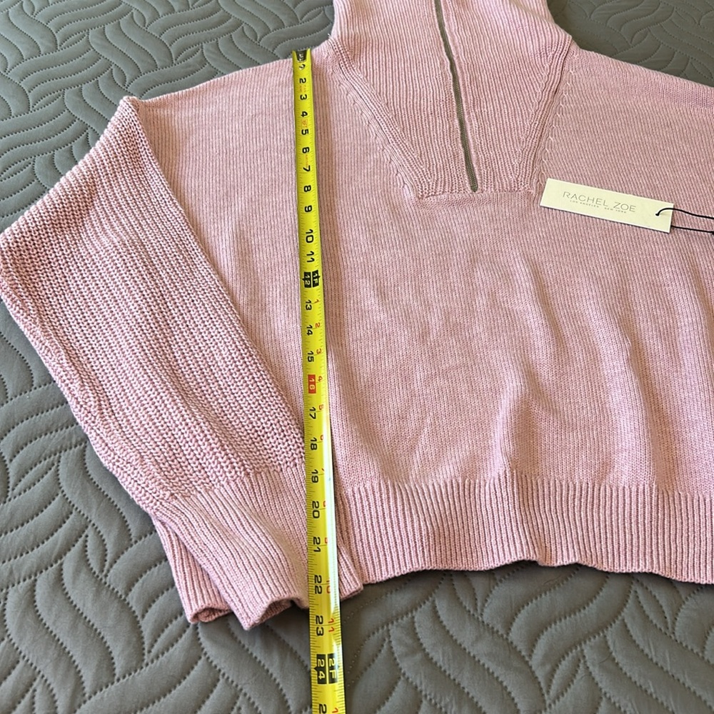 NWT - 💕 Rachel Zoe Oversized Pink Cowl Neck Sweater - Picture 4 of 8